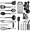 ADOSON Kitchen Utensil Set, 24 Cooking Utensils Set, Nylon and Stainless Kitchen Utensils, Non-Stick and Heat Resistant…