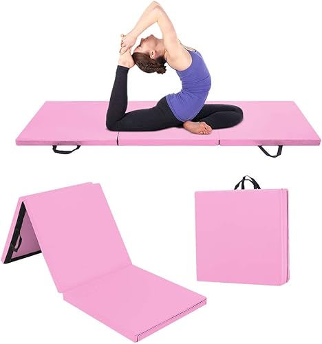 Miniatura 7 de Ochine Tapete de gimnasia plegable de 6 x 2 x 2 pulgadas con asas de transporte para equipo de entrenamiento, estiramiento, yoga, ejercicio (envío