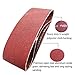 Aiyard 4 x 24 Inch Aluminum Oxide Sanding Belts, 40/80/120/150/240/400 Assorted Grits Abrasive Belts for Belt Sander, 12-Pack