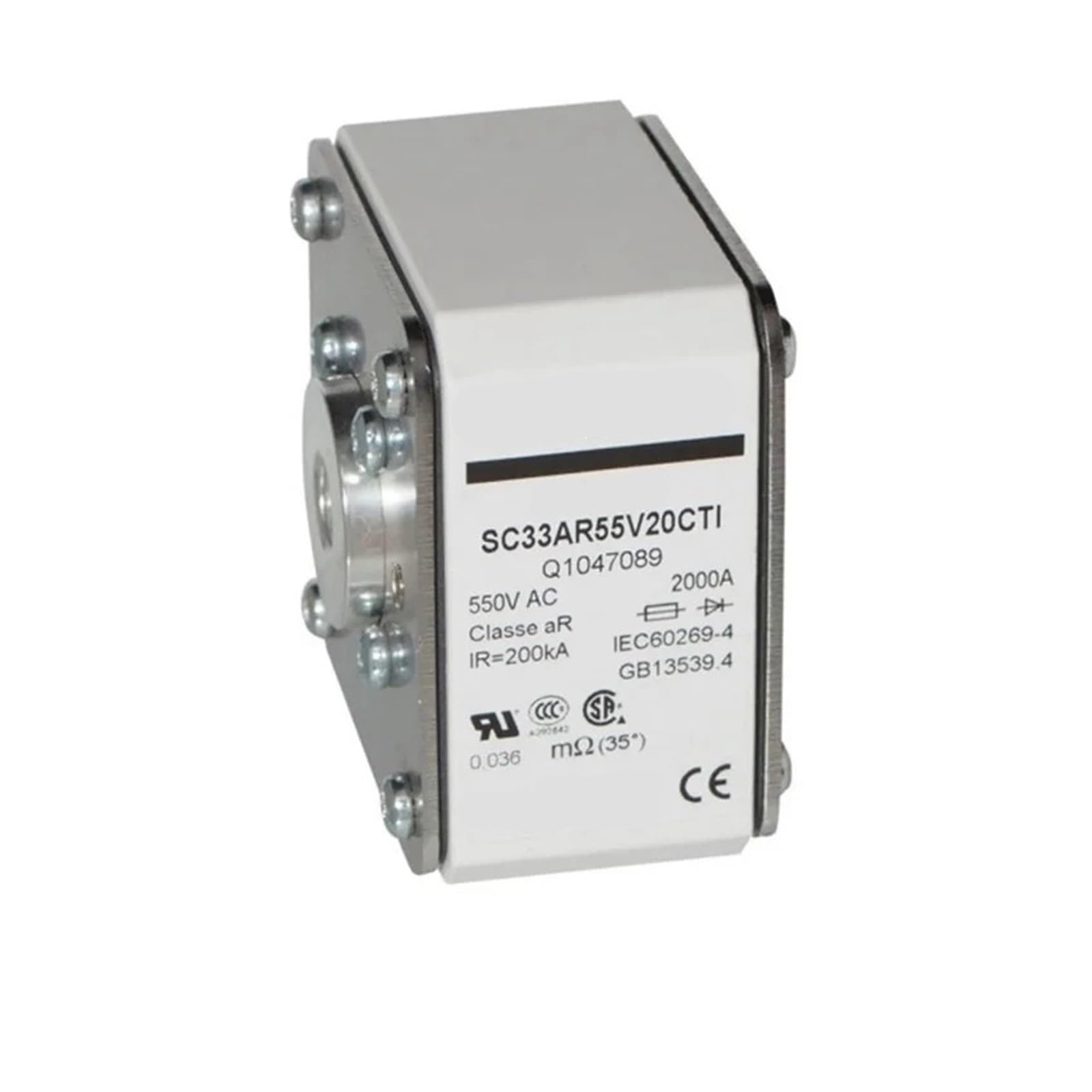 Fusible SC33AR60V15CTFU W1046979 cartouche cylindrique de protection armoire électrique 600V