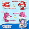 Super Wings Building Blocks, Jett & Dizzy 2-in-1 Airplane and Rescue Bots Building Toys, Transformable Building Blocks for Toddlers Kids Ages 3 4 5 6 7