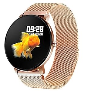 LLM Ultradunne smartwatch voor heren, IP68, waterdicht sporthorloge, herenhorloge, hartslagmeter, fitnessarmband voor Android iOS (A)