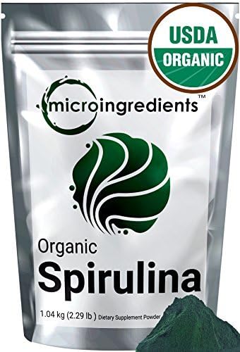 Micro Ingredients Organic Spirulina Powder 2lb by Micro Ingredients