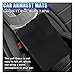 10PCS Fluffy Car Accessories Set, Furry Steering Wheel Cover with Warm Fuzzy Gear Shift Cover Ball Keychain Handbrake Cover Console Seat Belt Shoulder Pads & Diamond Ignition Ring Cup Mats (Black)
