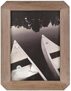 Early Americana OCTAGON WOOD in GREY-WASH stain by Burnes - 5x7