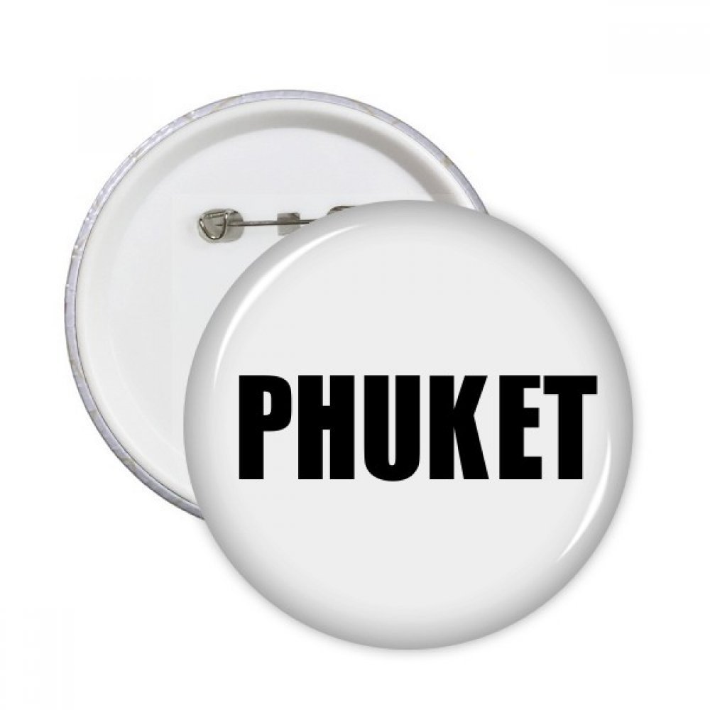 Badge rond Phuket Thaïlande multicolore S pour customiser vos vêtements