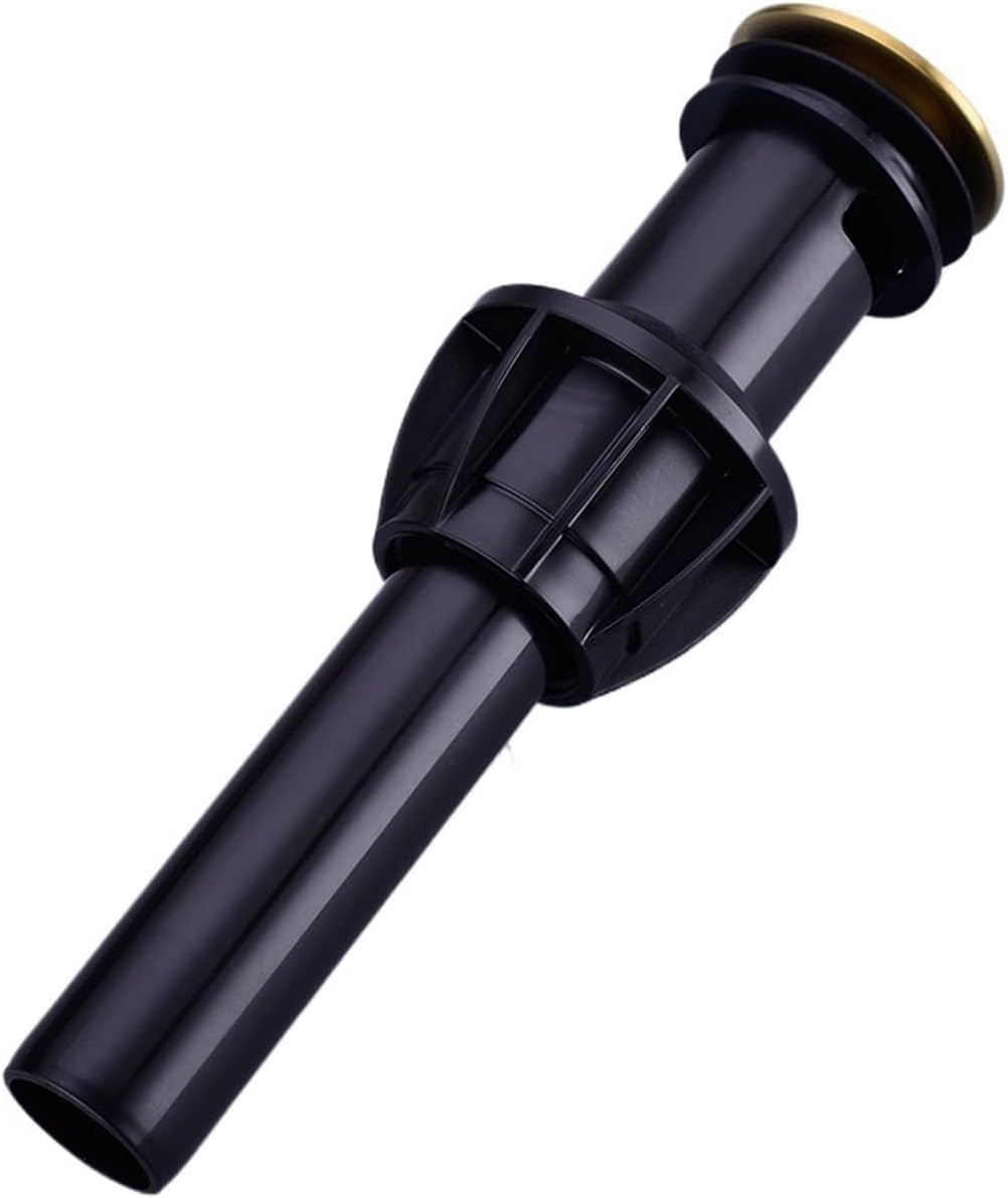 Tapón emergente para fregadero, tapón para lavabo, Drenaje del tapón del lavabo Drenaje del lavabo Negro/Níquel cepillado/Cromo/Oro rosa Fregadero del baño Empuje hacia abajo Desagües emergentes con d