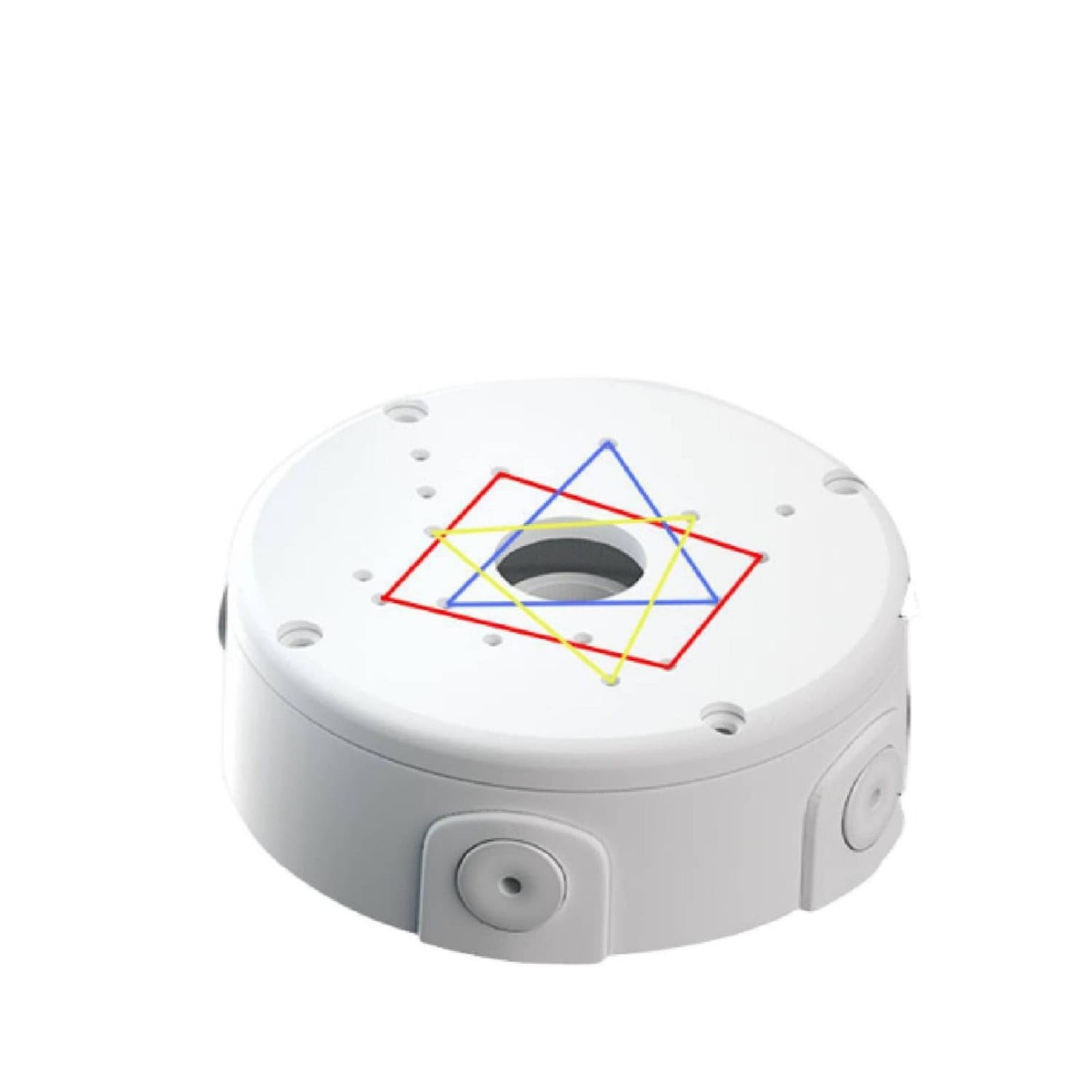 SECRET DESIRE Round Concealed Wiring Box White Ceiling Camera Junction Box Cylindrical, Plastic Cable-picture-22