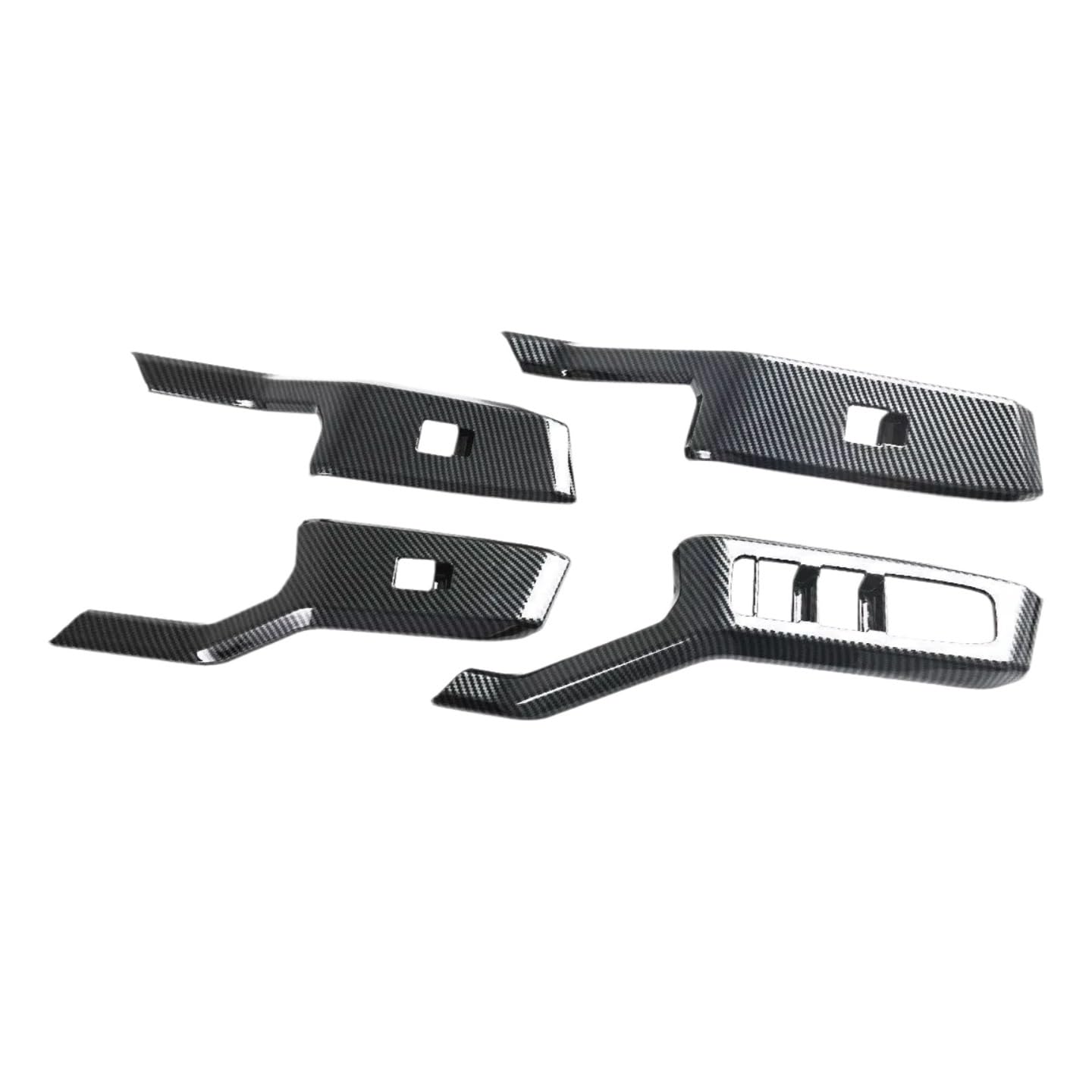 Window Control Panel Cover for Toyota for RAV4 for XA60 for Wildlander 2026 Carbon Fiber Texture Window Lift Switch Frame Decoration Decal