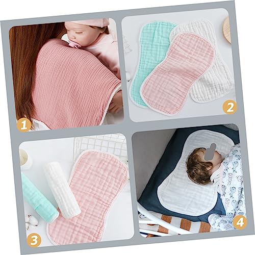 5pcs Baby Burping Cloths for Infants Soft Cotton Washable Burp Rags Absorbent Newborn Feeding Cloth for Messes and Spit- Care2