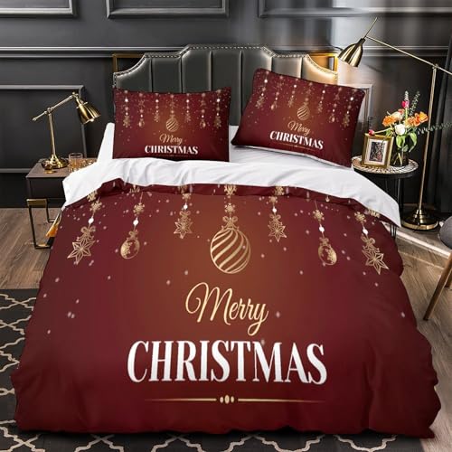 Housse de couette 3D Noël en microfibre supérieure durable - 2