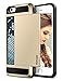 iPhone 5S Case, iPhone 5 Case, Vofolen Impact Resistant iPhone 5S Cover [Card Slot Wallet Case] Anti-scratch Bumper Skin Hybrid Armor Defender Protective Shell for Apple iPhone 5 5S - Champagne