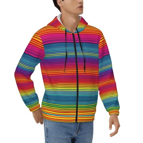 Pull à capuche homme avec cordon de serrage et imprimé coloré