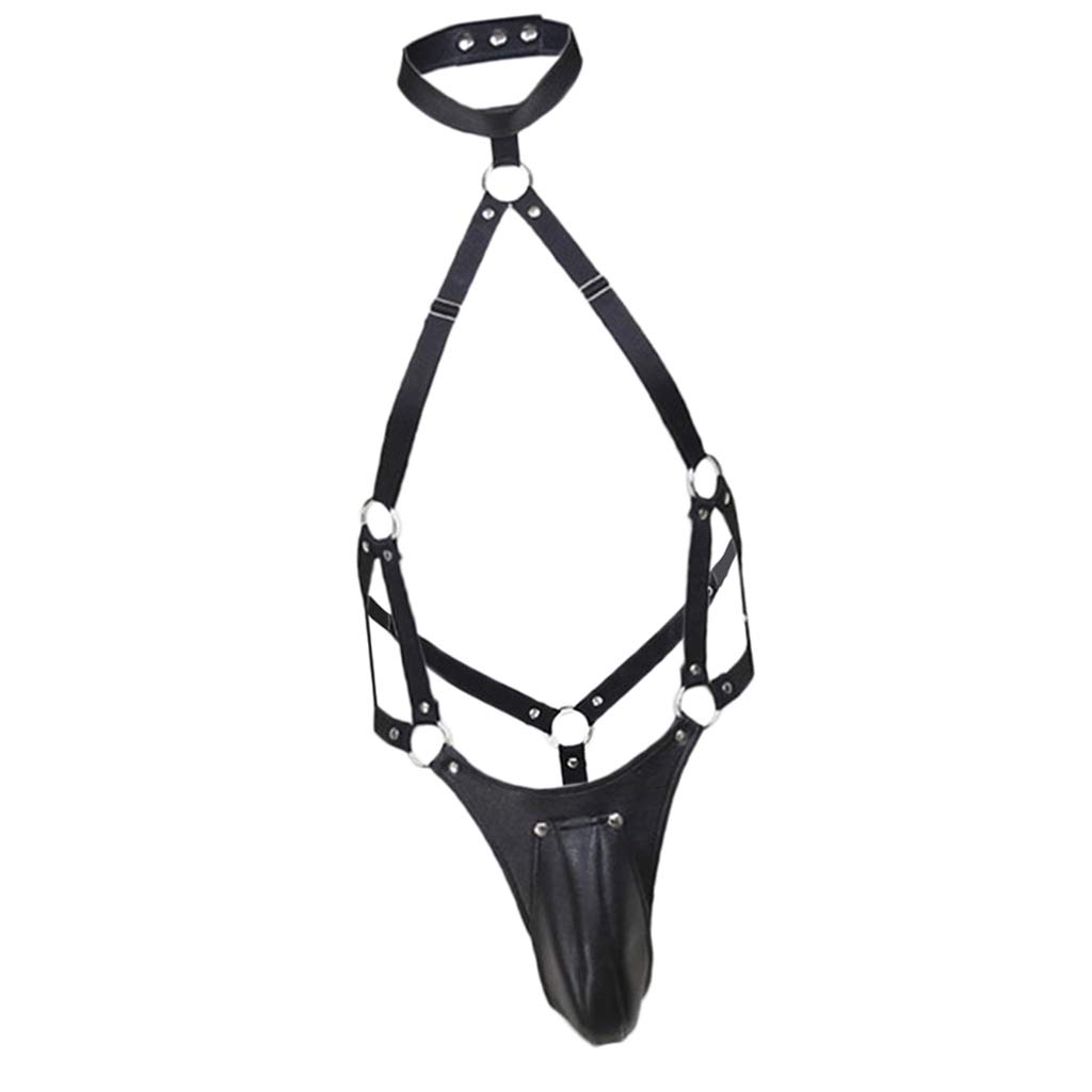 myaddiction y Hollow Cage Harness Strappy Bodysuit Clothing Shoes & Accessories | Costumes Reenactment Theater | Costumes | Men-picture-35