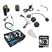 Produktbild Motorrad Bluetooth Gegensprechanlage Motorradhelm Kommunikation Walkie-Talkie Intercom Headset mit 1000m, GPS, FM Radio, MP3 Player, Verbinden bis zu 3 Reiter (1 Pack with Soft Cable)
