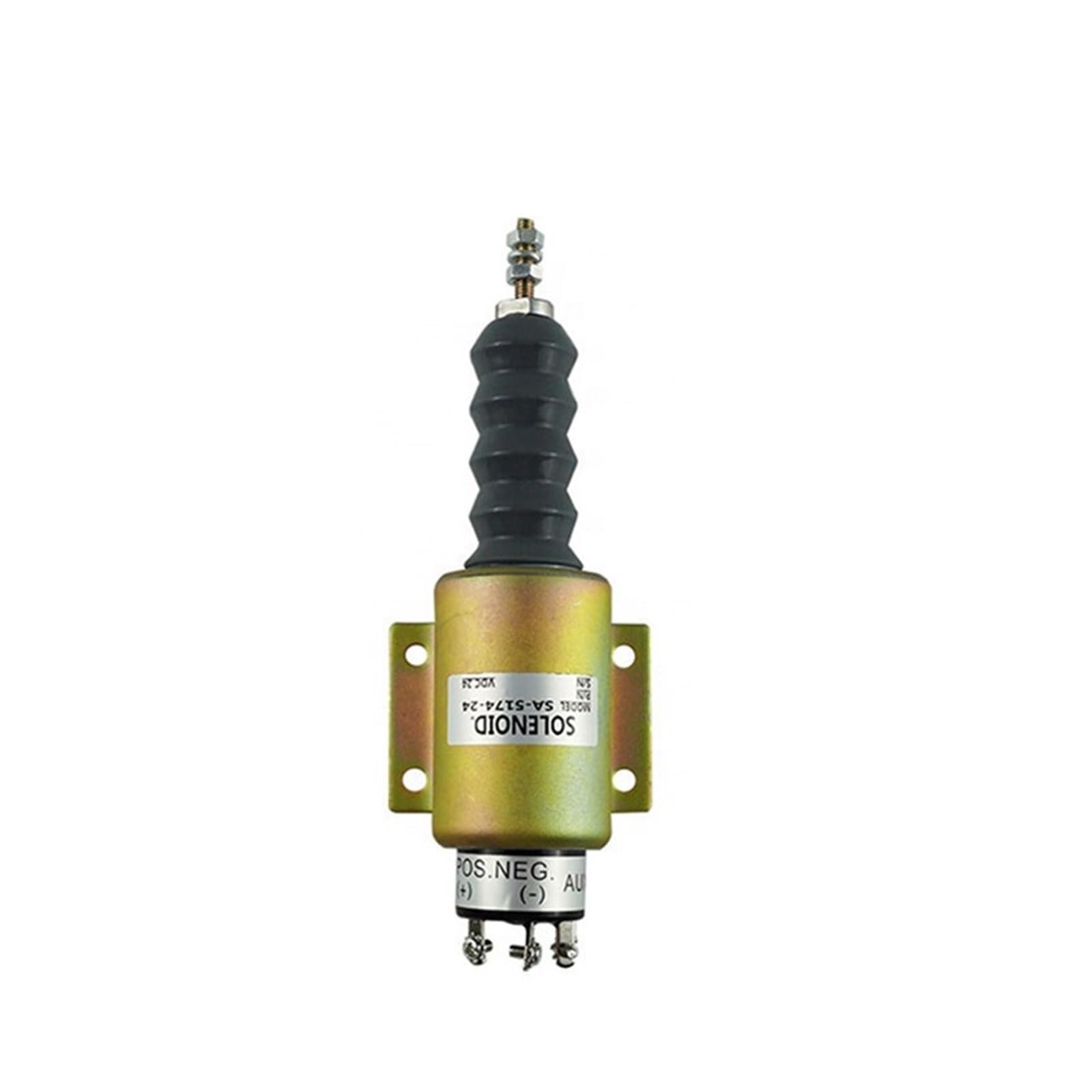 solenoides Solenoide de Parada de Apagado de Combustible de Bobina de Piezas de Motor diésel SA-5174-12 12V/24V SA-3838-24 (Color : 24V)