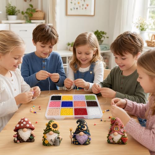 Zyahuneg Tiny 3D Beaded Animal Diy Kit, Animaux en Perles 3D Un pour Les Débutants Passionnés de Loisirs Créatifs Contient des Aiguilles Du Fil des Perles Et Un Mode D'emploi – vue 6