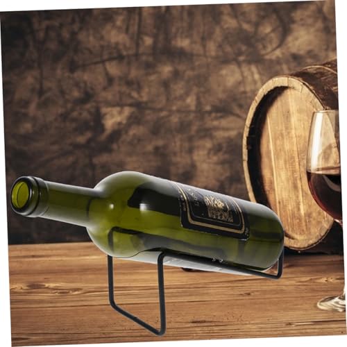 Soporte para botellas de vino de hierro para encimera 3 piezas miniatura 6