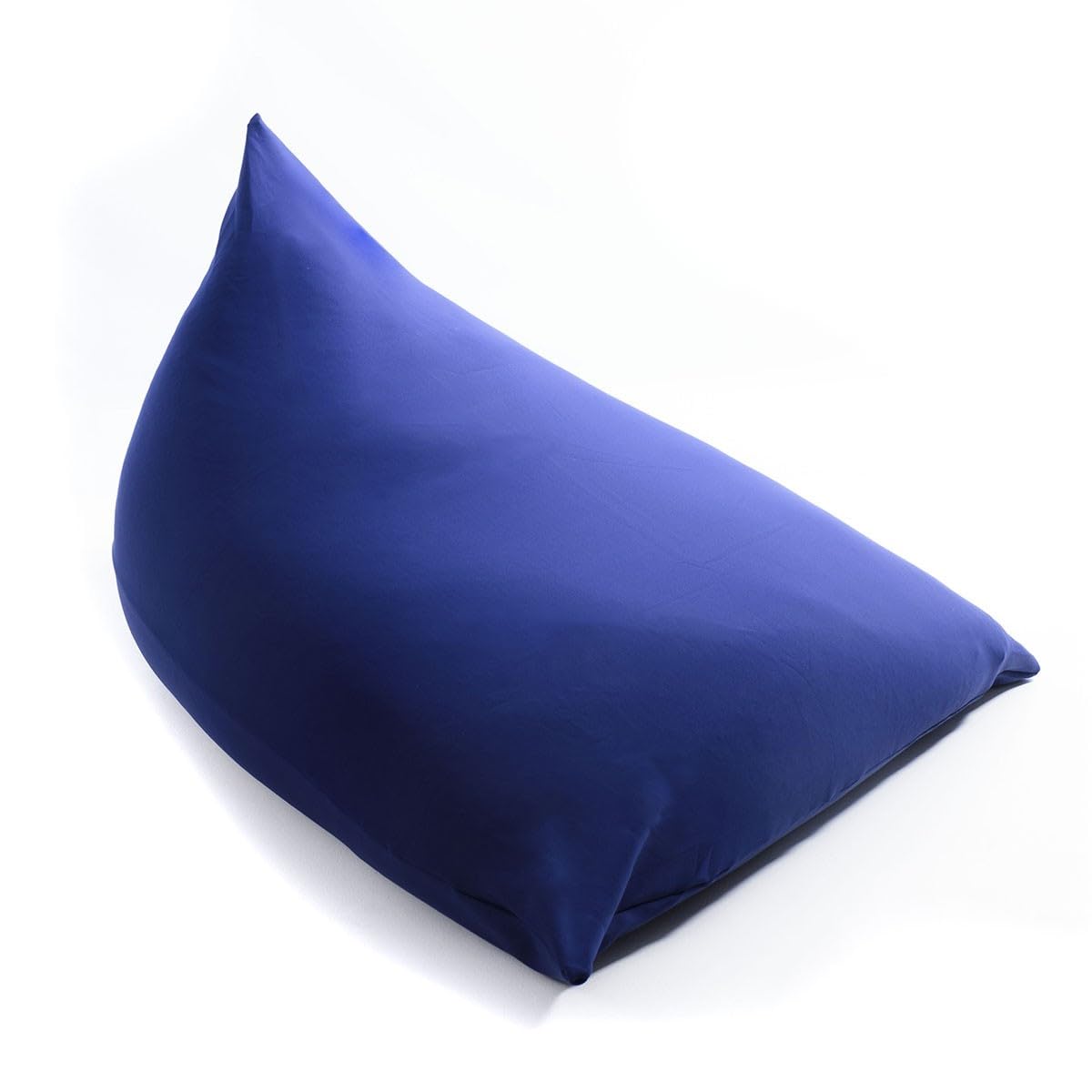 LIVEDECO - Pouf Géant XL Forme Berlingot Intérieur, Déhoussable, Salon, Chambre, Tissu Stretch élastique, Bleu Marine BiG52