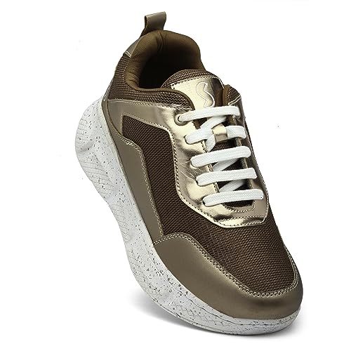 Image of SOLETHREADS Glam Casual Sneaker Lightweight Cushioned Lace-up Shoes for Women