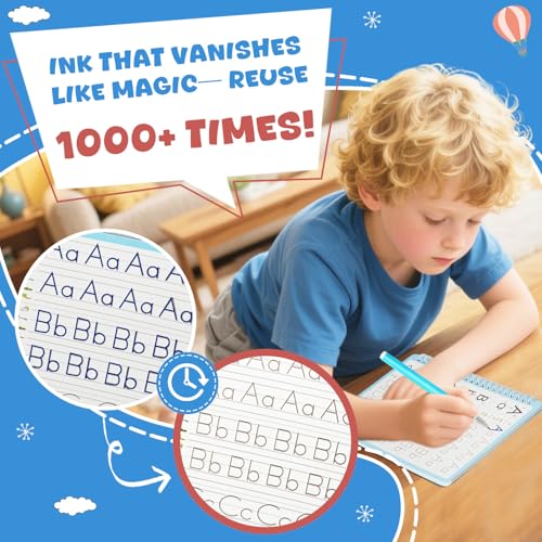 50% Off Magic Grooved Writing Books for Kids - Handwriting Practice Set - Image 3