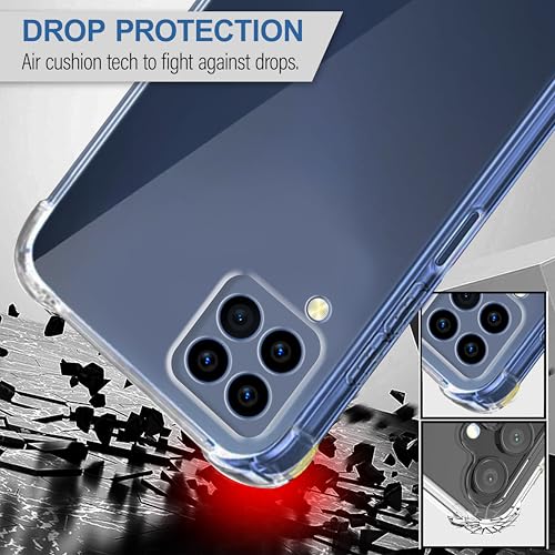 Image of CEDO Samsung A12 / F12 / M12 Bumper Case | Soft Jel Flexible Thin Full Protection Shock Proof Clear TPU Back Case Cover for Samsung Galaxy A12 / F12 / M12 (Transparent)