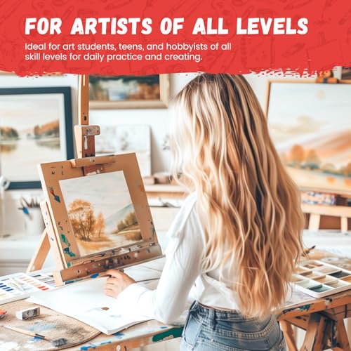 Simetufy 5x7 Inch 96 Pack Small Painting Canvas Boards Mini Blank Canvas Panels, Primed Acid Free for Oil Paint,Watercolor,Acrylic Paint by Simetufy - Image 3