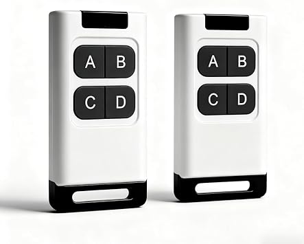 Universal Duplicator Remote Garage Door Remote, 433.92 Mhz Remote for Gate, Remote Control Key Fob, Replacement Garage Door Electric Gate, Cloning Remote Control Keychain2 PCS