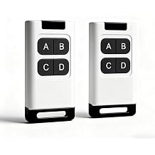 Universal Duplicator Remote Garage Door Remote, 433.92 Mhz Remote for Gate, Remote Control Key Fob, Replacement Garage Door Electric Gate, Cloning Remote Control Keychain2 PCS