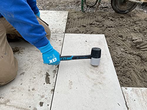 OX TOOLS Combination Rubber Mallet - Non-marking Rubber Mallet Hammer with Fiberglass Handle | Multi-Color & 24-Ounce - Image 8