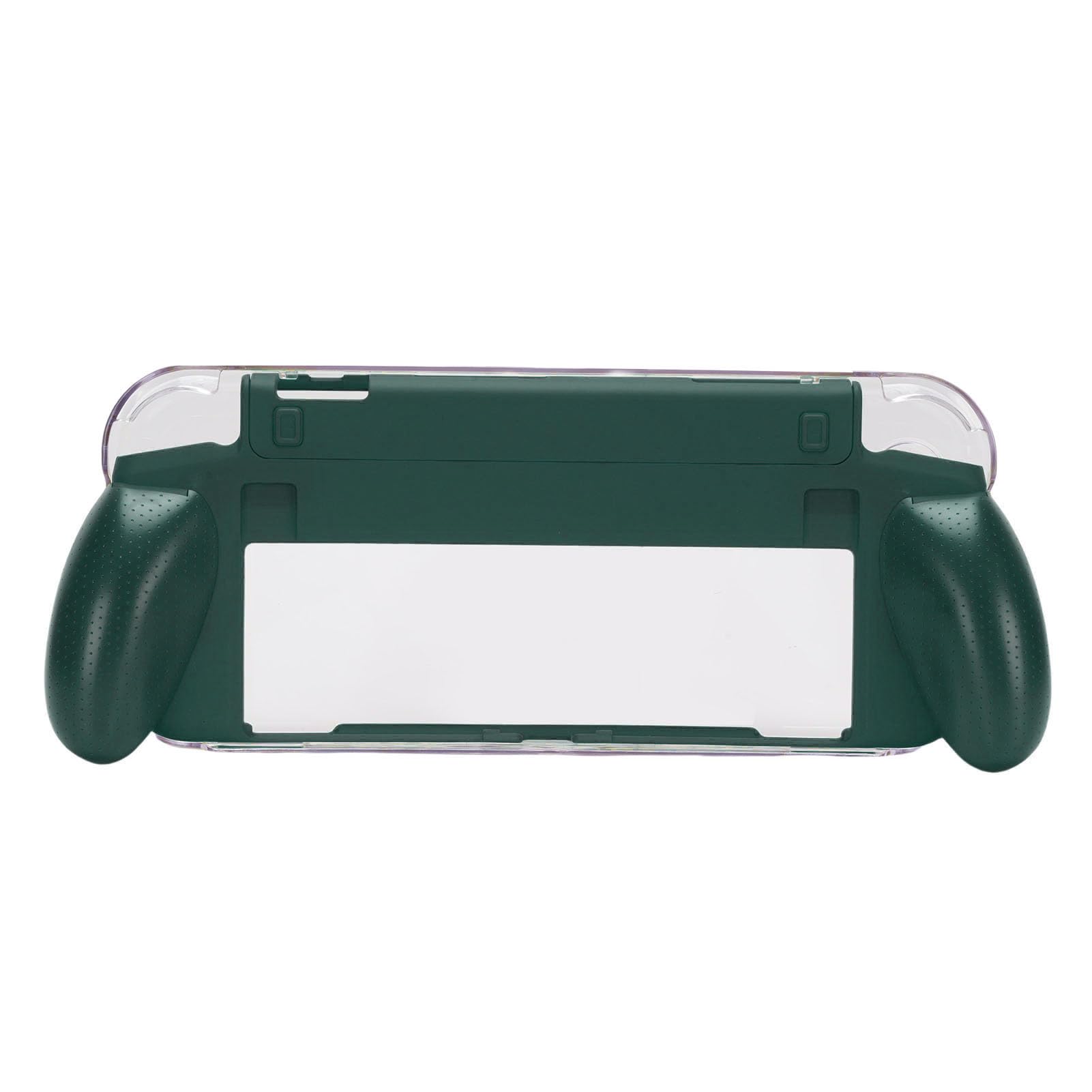 Ejoyous Custodia Protettiva per Impugnatura per Console Portatile, Custodia Agganciabile per PC in ABS Adatta per OLED 7 Pollici 2021, Impugnatura Antiscivolo Antiurto, Rimozione Controller, (Verde