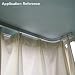 szdealhola Riel flexible para cortina de aleación de aluminio, color marrón, marrón,...