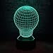 Produktbild Kreative große Glühbirne Form 3D LED USB RGB Lampe Illusion Nachtlicht Multicolor Home Tischdekor Optische Quelle Beleuchtung Geschenk