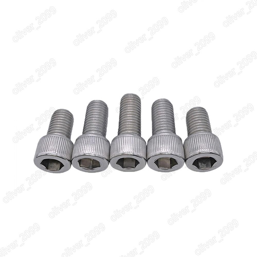 Tornillos de cabeza hexagonal de acero inoxidable, 3 piezas, tornillos de cabeza cilíndrica(UNC 1/2 13 x 1 3/4)