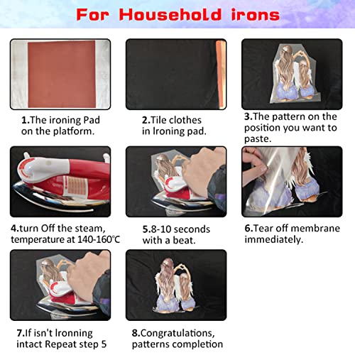 Summer Iron On Patches, 6 Sheets Colorful Iron On Decals Coconut Tree Woman Hawaiian Style Heat Transfer Stickers Summer Iron On Applique For T-Shirts Pillow Cover Hoody Bag Diy Decorations #TOP6