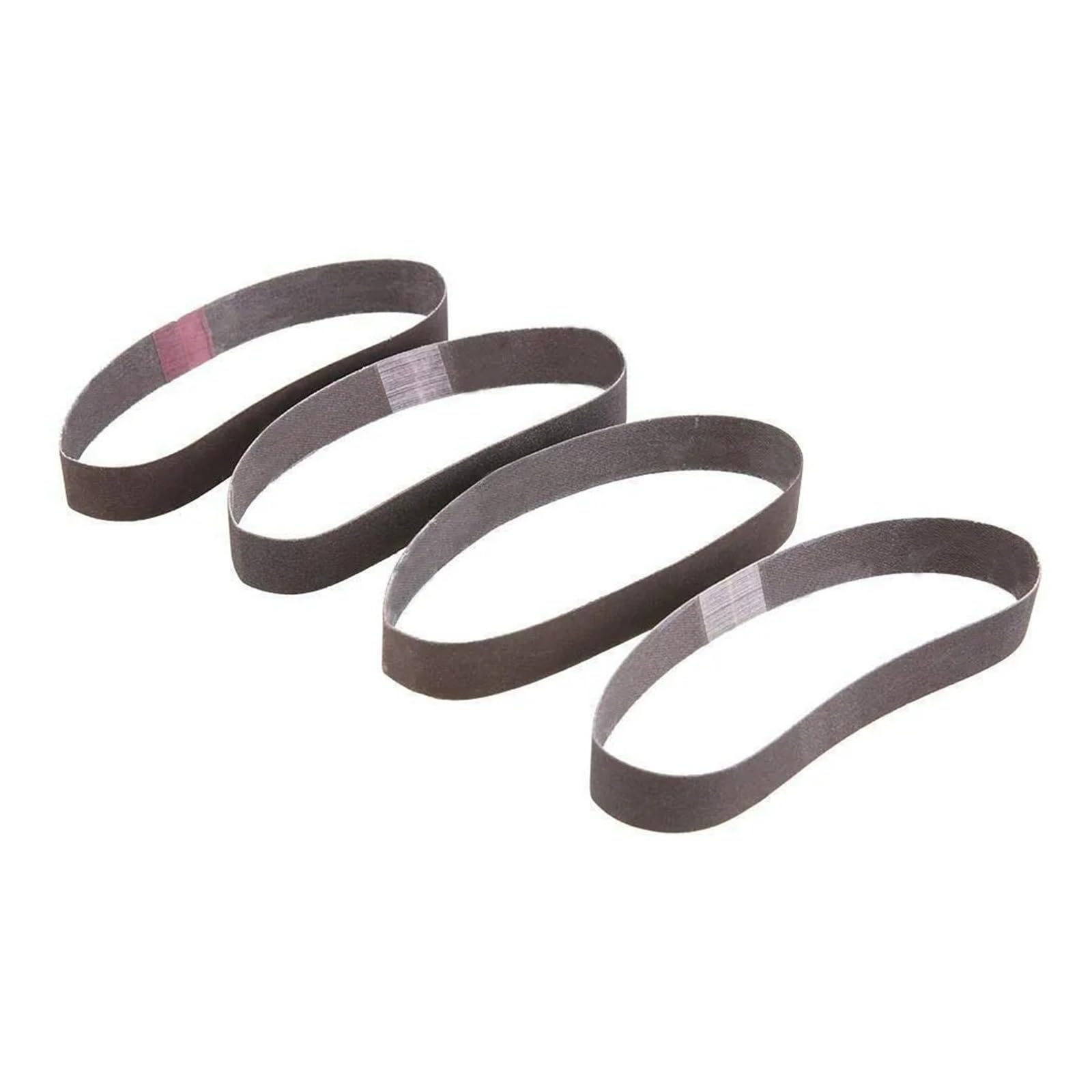 50 Sztuk Okrągły Czarny Piasek 330x10mm/520x20mm Mały Pas Pneumatyczny 40-400Grit Polerowanie(330x10mm 50Pcs,80)