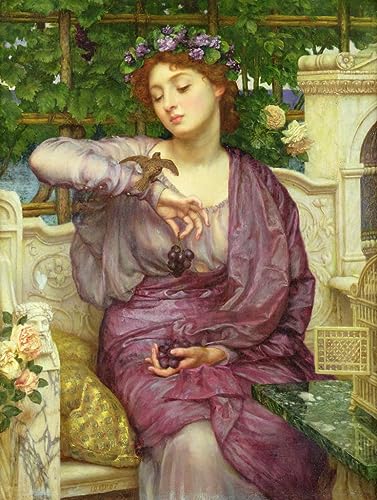Toile affiches d'art Edward Poynter décoration murale chambre 60x90