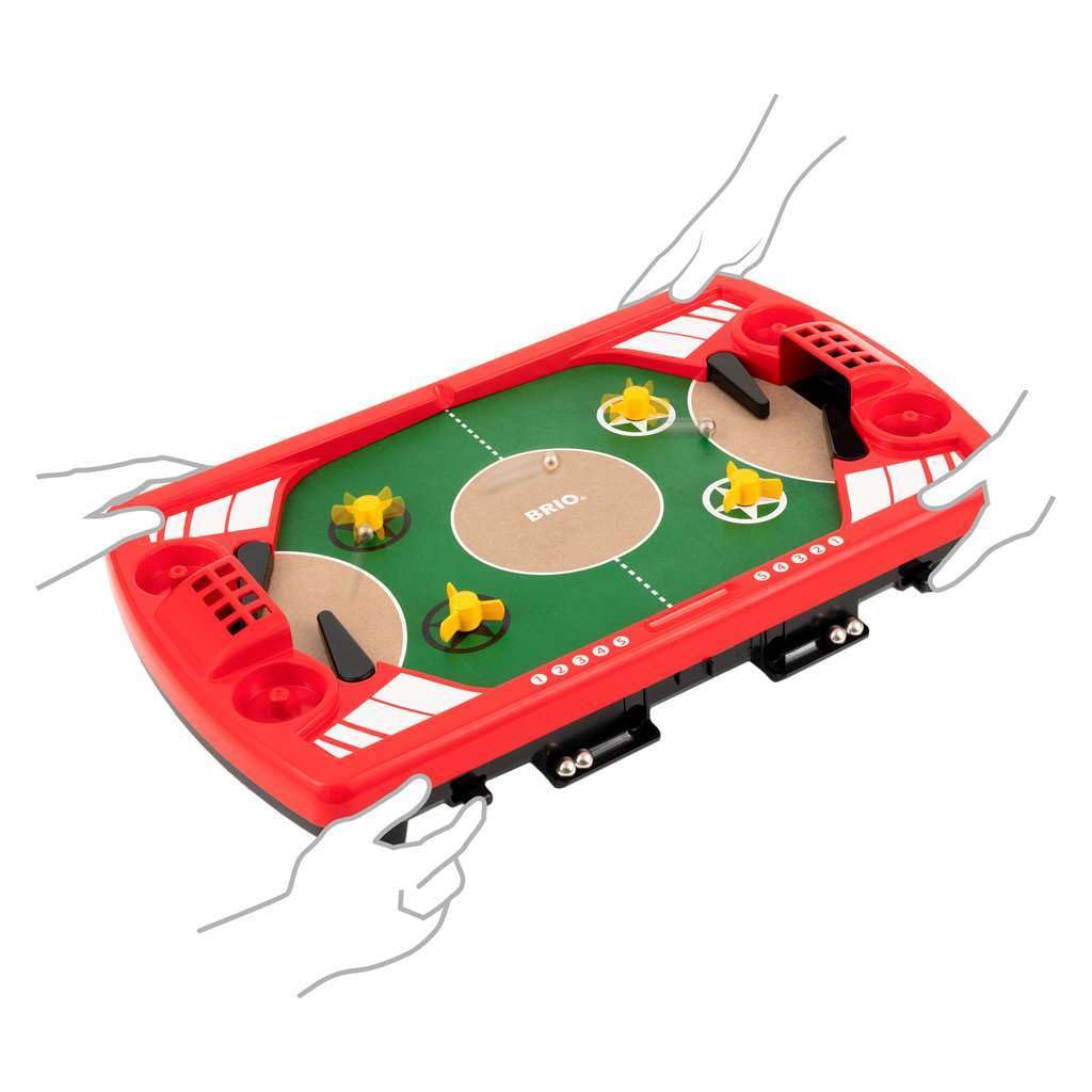 BRIO - Pinball Challenge, Pinball de futbolín, 10 piezas, edad 6+ años