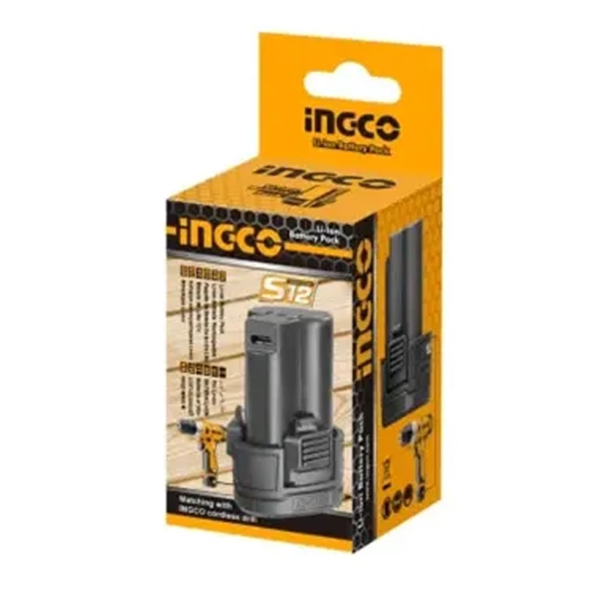 INGCO FBLI12153 12V 1.5Ah Lithium-ion Battery Pack Versatile Power Solution Lightweight and Ergonomic Ideal for Home Use and Professional Projects-image-0