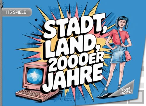 Stadt, Land, 2000er Jahre – 115 Spiele: Stadt, Land, Fluss 2000er Jahre – Spielblock für Fans der 2000er | Quiz-Spiel Nostalgie