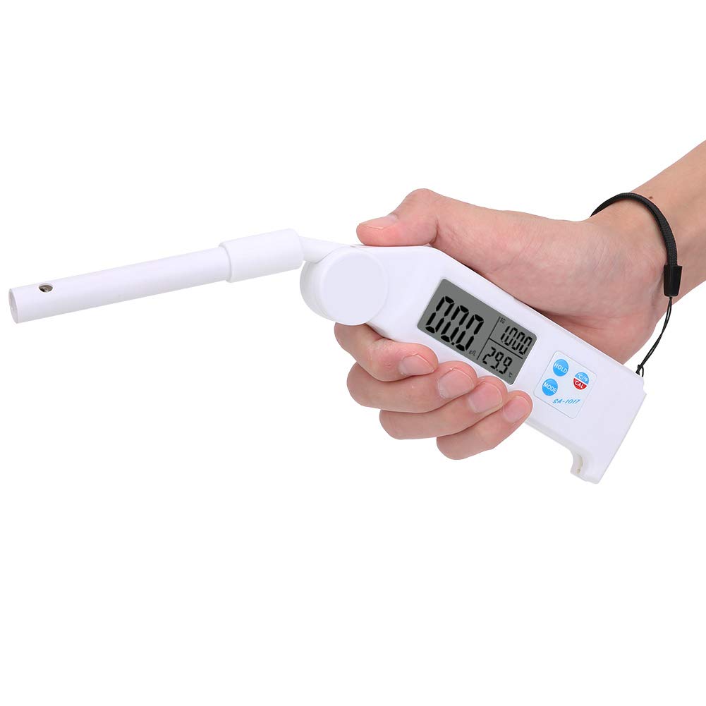 Marhynchus Miernik Zasolenia Przenośny Tester ABS z Wyświetlaczem LCD Składana Konstrukcja 0 do 42 Ppt i 32 do 122°F Tester Ciężaru Właściwego z Szybkim Odczytem dla Użytkowników Akwariów