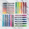 Pilot Precise V5 RT Refillable & Retractable Rollerball Pens, Extra Fine Point Pens 0.5 mm, Black, Pack of 12 - Ideal for School, Journaling & Office Writing