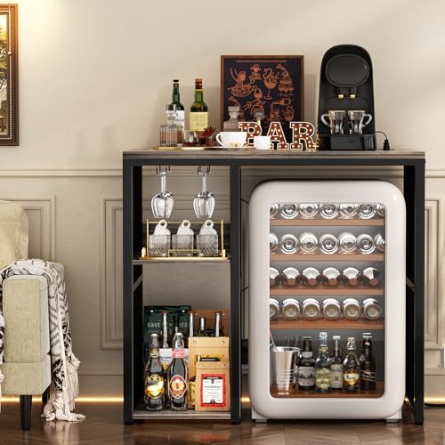 Luxury Home Bar Cabinet with Fridge