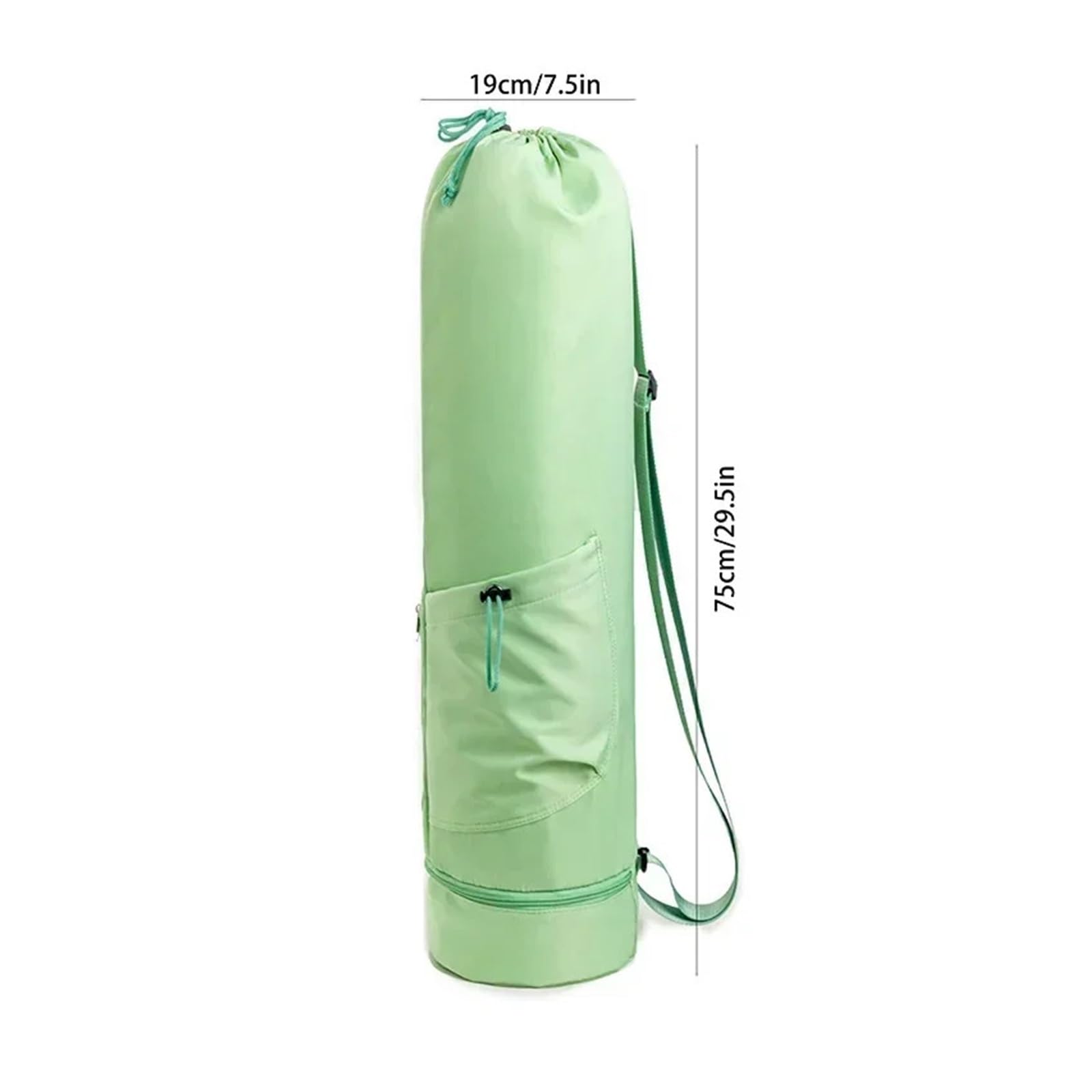 Funda Esterilla Yoga Bolsa for Esterilla de Yoga con Bolsillo for Botella de Agua, Bolsa Deportiva, Bolsa de Lona, ​​Organizador de Ropa de Gimnasio, Toallas, Mochila con cordón
