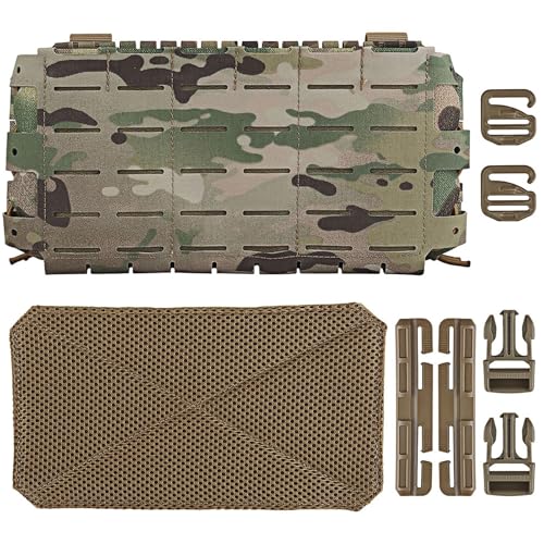 Bolsa Triple For Rifle mag, Panel Frontal MOLLE Cortado con Láser For M4 AR15, Porta Revistas Multiusos For Portaplacas Tácticas(CP)