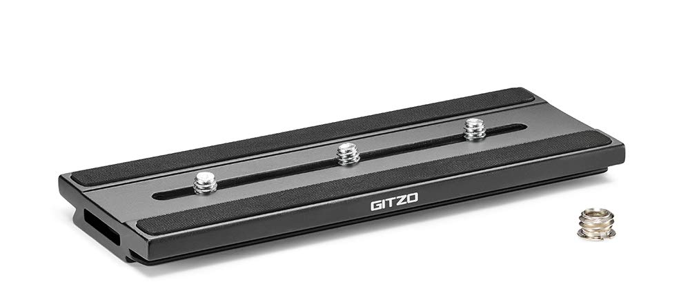 Gitzo, piastra a sgancio rapido, lunga, profilo a D (compatibile con Arca-Swiss).