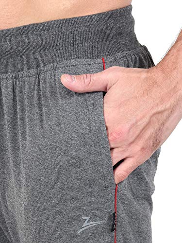 Image of Zeffit Men's Pc Cotton Ankle Grip Track Pant
