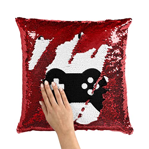 Coussin Paillettes Game Over Idée Cadeau Idéale pour Geek - 3