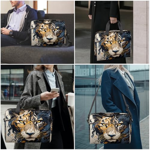 Maletín para portátil 16 pulgadas con diseño de leopardo miniatura 7