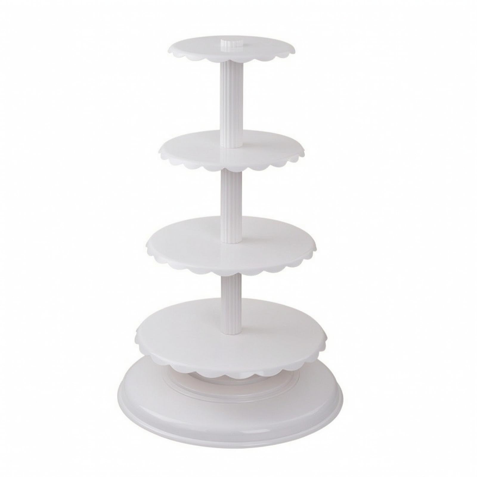 Amagogo Support à Gâteaux à Six Niveaux avec Plaques Diamètres pour Présenter Pâtisseries et Tartes Lors Buffets et Réceptions Mariage